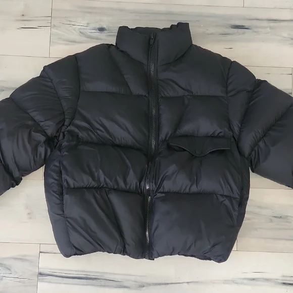 Zara Black Quilted Jacket - Picture 1 of 10